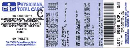 Dextroamphetamine saccharate, amphetamine aspartate monohydrate, dextroamphetamine sulfate and amphetamine sulfate